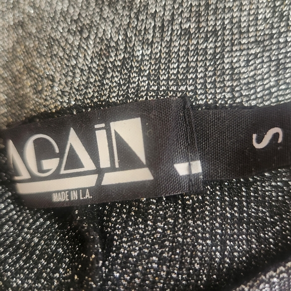 Ssense Dune energy AGAIN LA metallic thin chain mail look knit maxi skirt xs/s - Picture 4 of 5